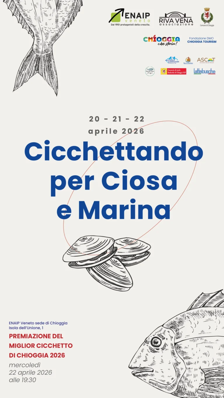 Chioggia celebra il cicchetto: torna “Cicchettando per Ciosa”
